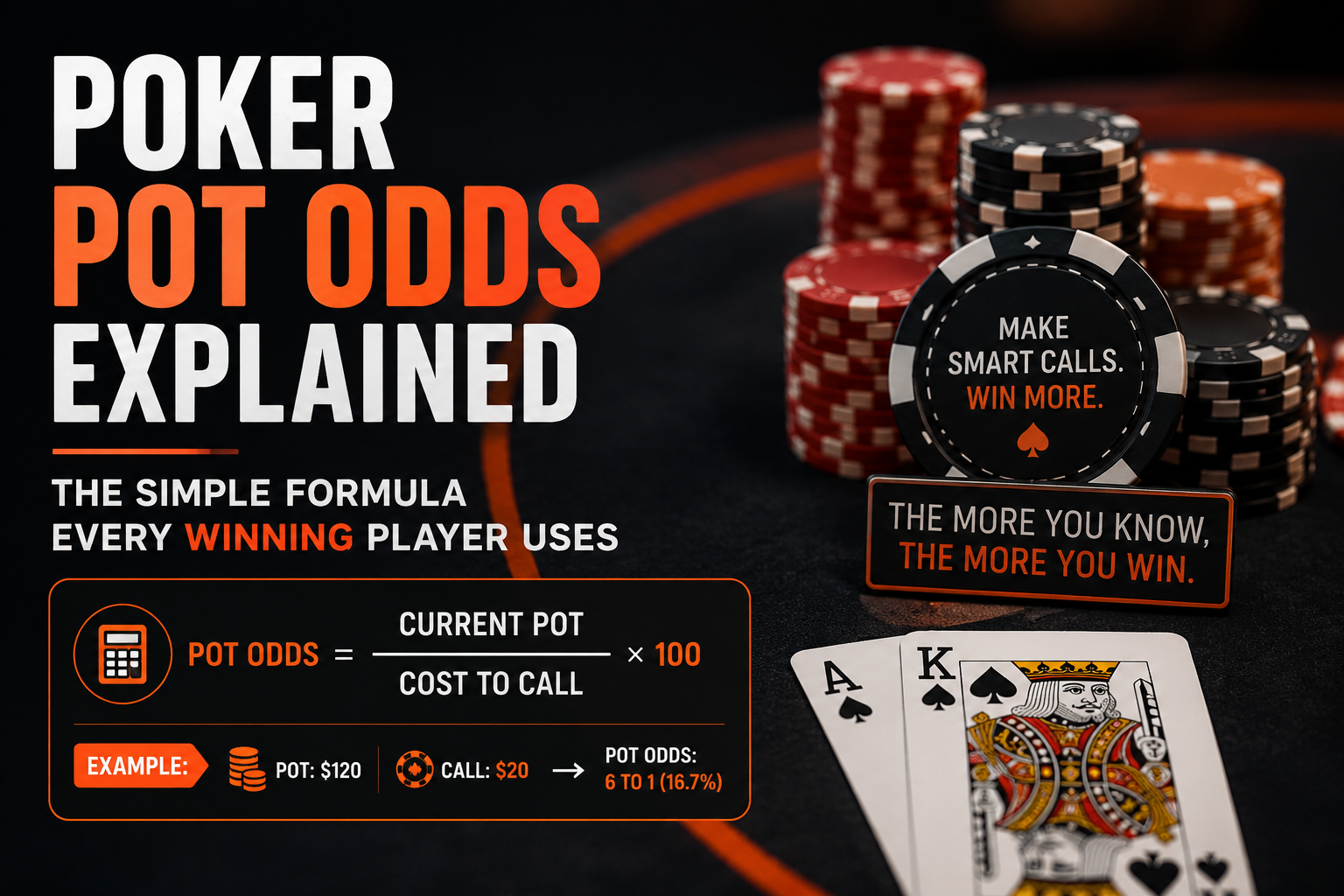 Poker Pot Odds Explained: The Simple Formula Every Winning Player Uses